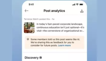 LinkedIn утверждает, что кнопка «ИИ — отстой» работает