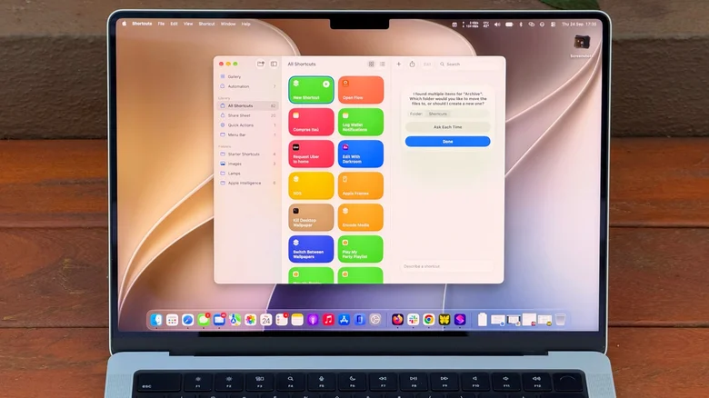 Как начать работу с «Быстрыми командами» на MacBook