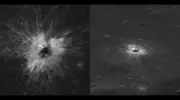 Лунный орбитальный зонд НАСА обнаружил ударный кратер